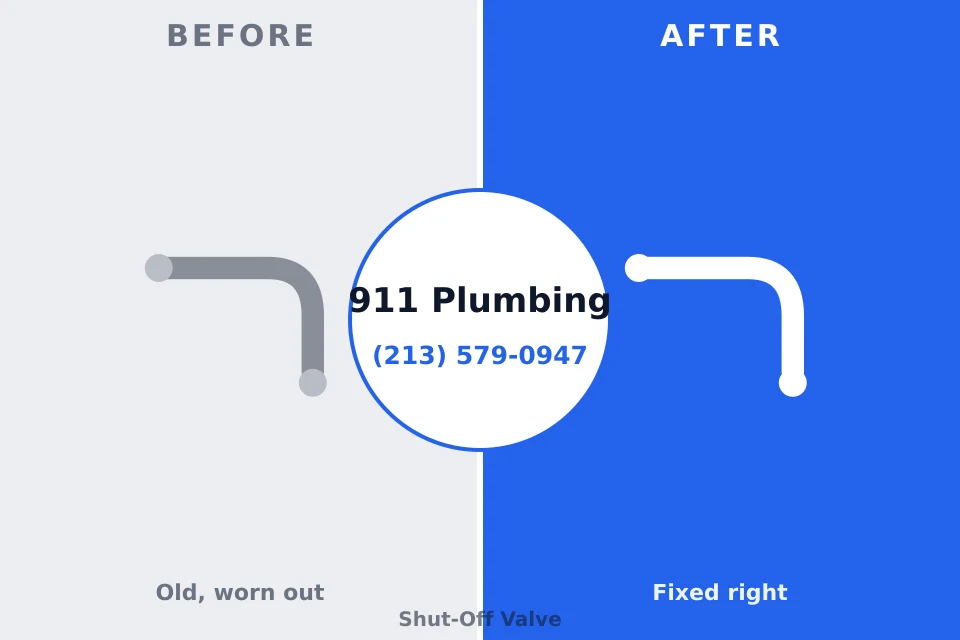 Before and after: plumbing repair Lincoln University, PA